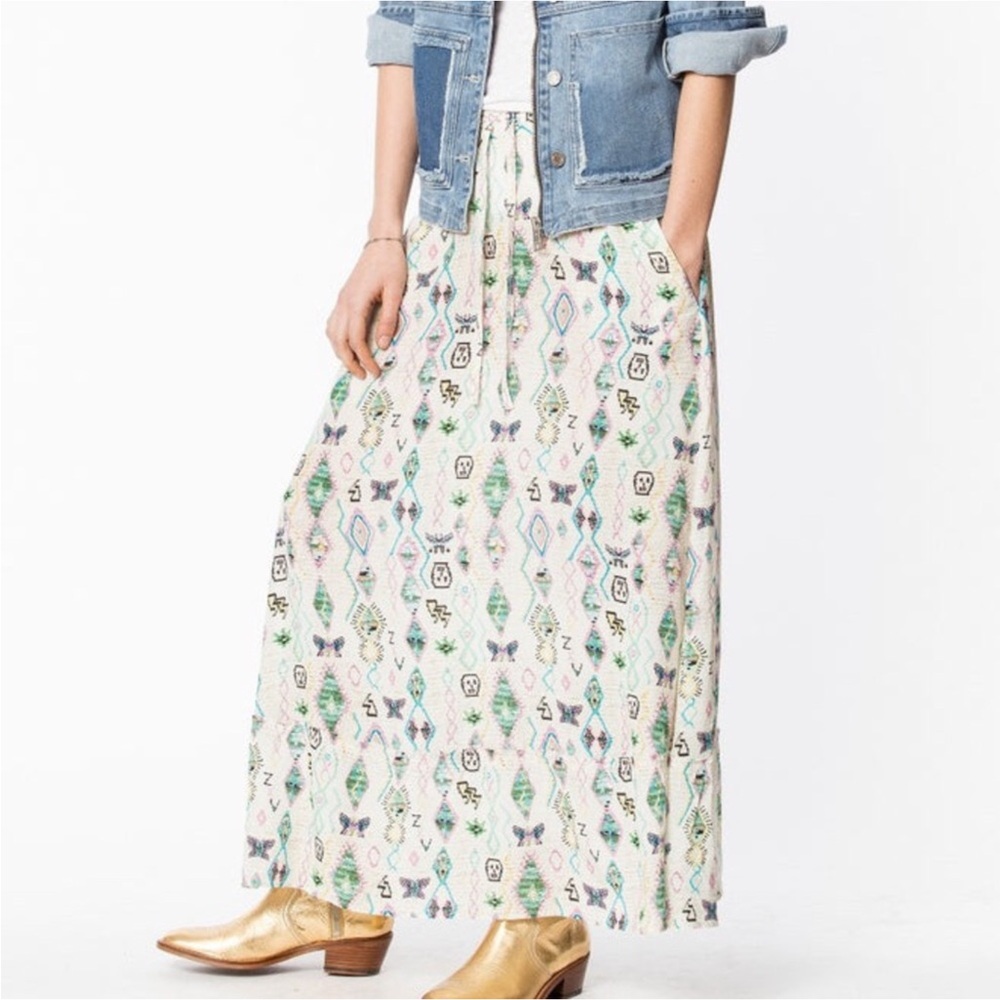 Zadig Voltaire Aztec print maxi skirt S